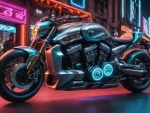 Futuristic Motorcycle