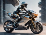 Futuristic Motorcycle