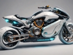 Futuristic Motorcycle