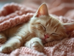 Sleeping kitten