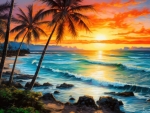Tropical sunset