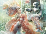 The mermaid and her robot lover