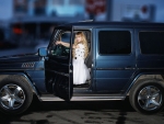 Angelica Kenova with her Hummer