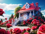 House with Rose Garden