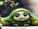 Cute Happy Pea In A Pod