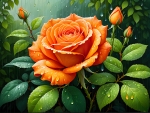 Orange rose