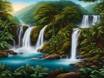 Waterfall in the jungle