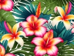 Vibrant Tropical Flowers