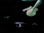 Enterprise D and Romulans