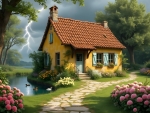 Charming Cottage by the Serene Pond