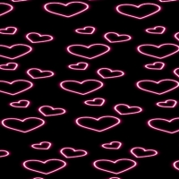 Black and Pink Hearts
