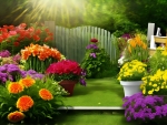 Artistic Gardening with Beautiful Flowers