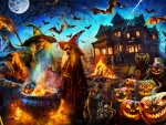 Halloween Witches by Adrian Chesterman