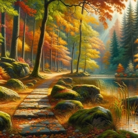 Autumn day in a forest