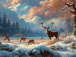 Early Winter Deer