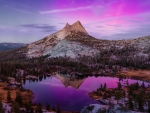 Cathedral Lake Aurora, Yosemite National Park