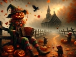 The Scarecrow's Autumn Serenade