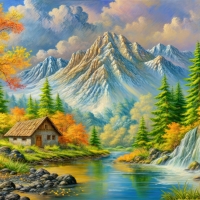 At the foot of the mountain