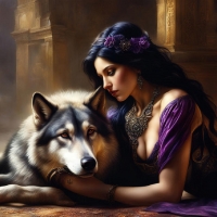 Wolf and Woman
