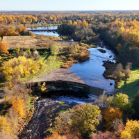 Jagala Waterfall in Estonia