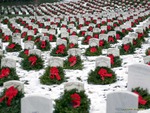 Christmas at military cementary