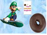 Luigi's chocolate doughnut 