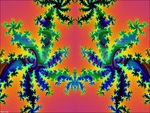 Orange Art Fractals - Widescreen
