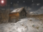 Winter farm scene 1 