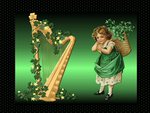 HARP WITH IRISH GIRL