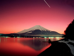 Mount Fuji in Red