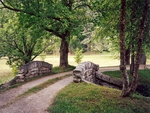 Little Stone Bridge In The Park