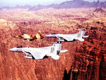 F15 Eagles Over Canyon