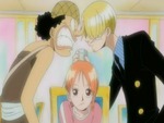 Usoppe, Sanji, Nami