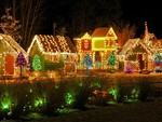 Beautiful Lighted Houses