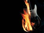 Burning Guitar