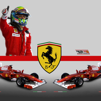 Ferrari f10 and massa
