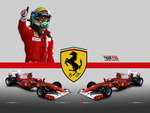 Ferrari f10 and massa