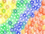 Daisy Rainbow Abstract
