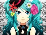 close hatsune miku vocaloid
