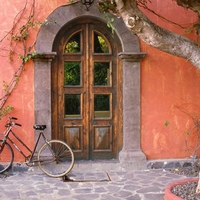 Bicycle in the Doorway