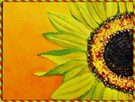 Sunflower Art In Pastel