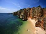 algarve portugal cliffs ocean sea