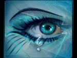 deep blue eyes