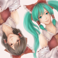 Hakurei Reimu & Hatsune Miku