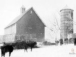 Grandpa's Barn & Silo in Winter