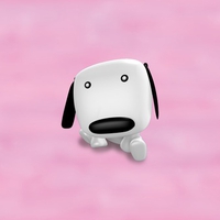 mac dog wallpaper pink
