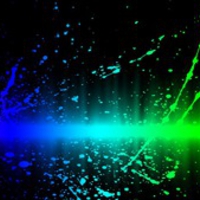 bright rainbow splash