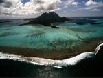 Cropped Bora Bora Aerial View