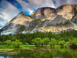 Mountain and Green Lake, Yosemite