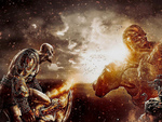 God of war 3 Fighting the Titans